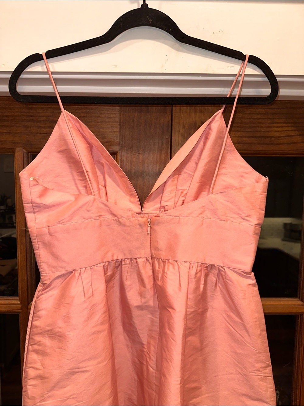 LulaKate Size 8 Plunge Neck Sleeveless Fit & Flare Dress in Pink - Picture 7 of 11
